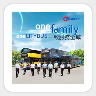 One Family One Citybus Sticker
